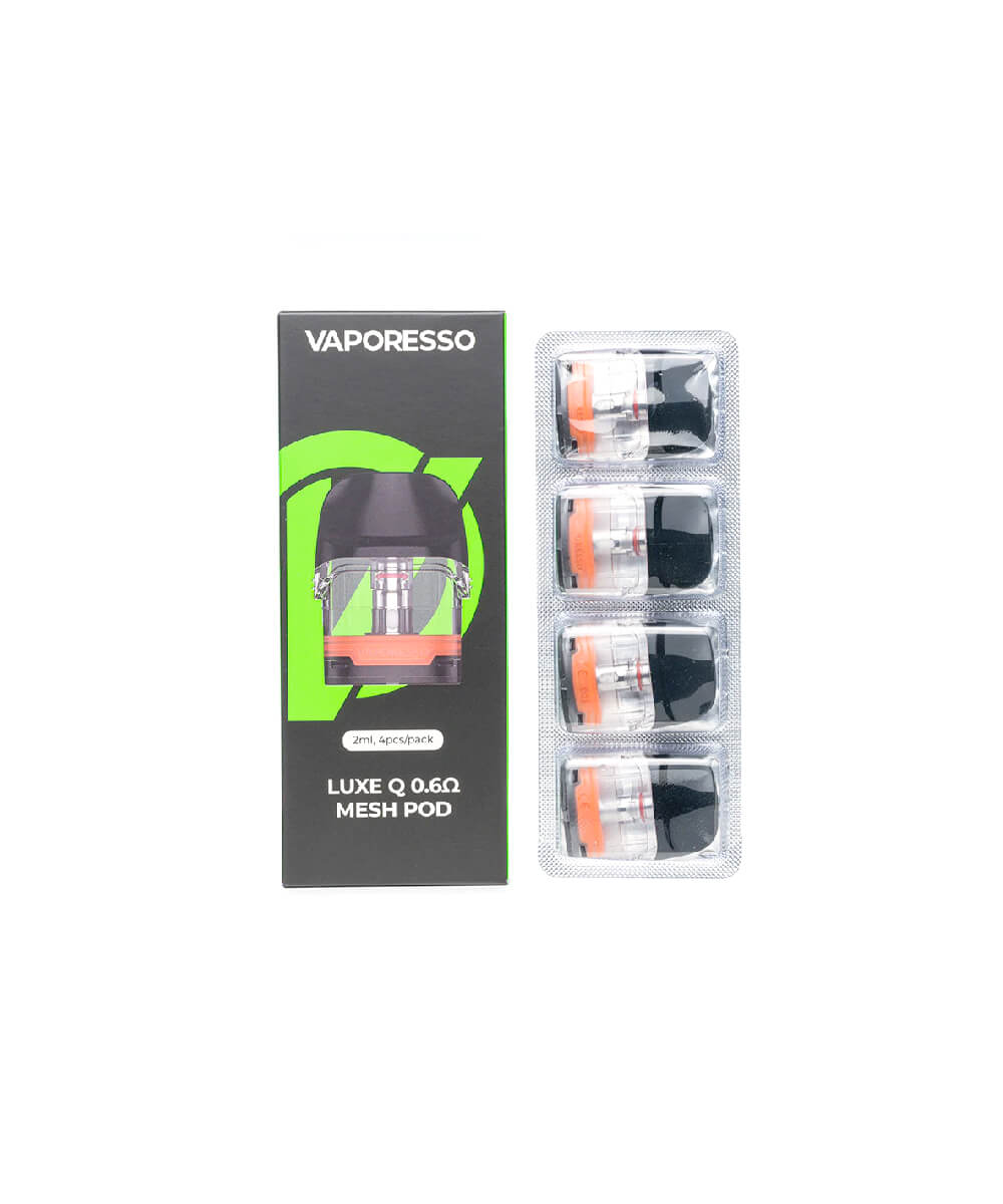 Vaporesso Luxe Q Mesh Replacement Pod Cartridge 0.6 ohm 4 Pack