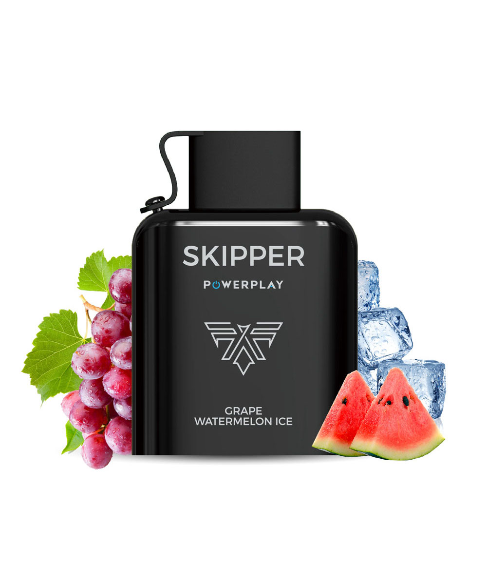 Skipper PowerPlay Pre Filled Pods 16000 puffs 5% - Grape Watermelon ICe